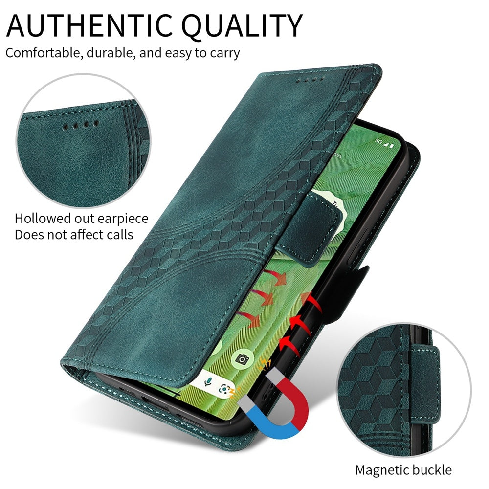 For Xiaomi 15 Pro Embossed Rhombus Starry Leather Phone Case(Green)