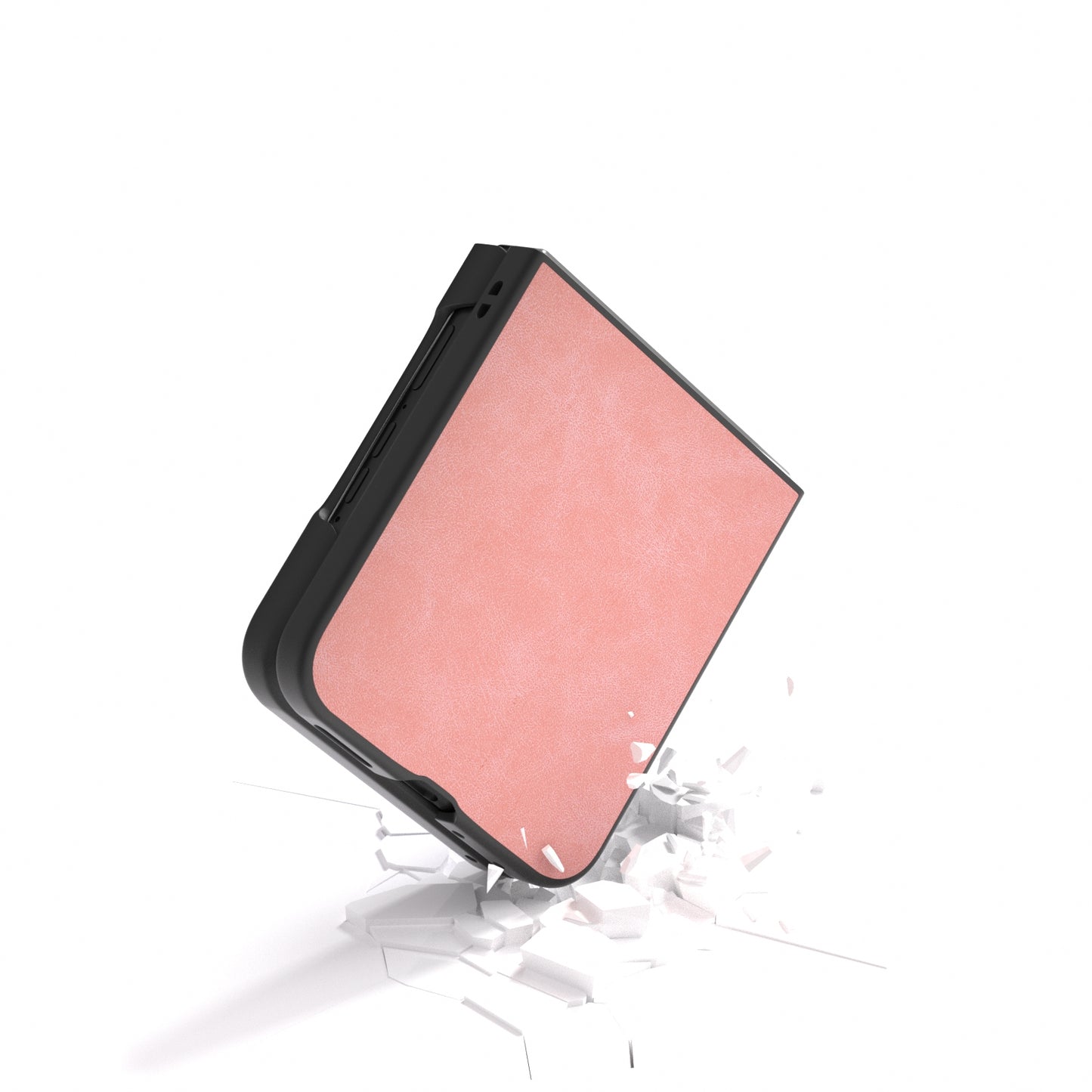 For Motorola Razr 50 Ultra PU Leather Frosted Phone Case(Pink)