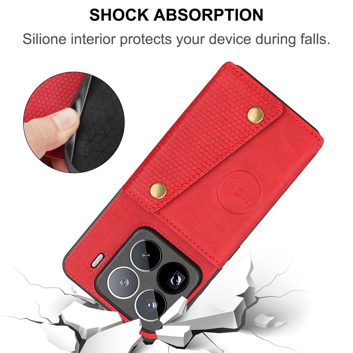 For Xiaomi 15 Pro Double Buckle Card Slots Magnetic Phone Case(Black)