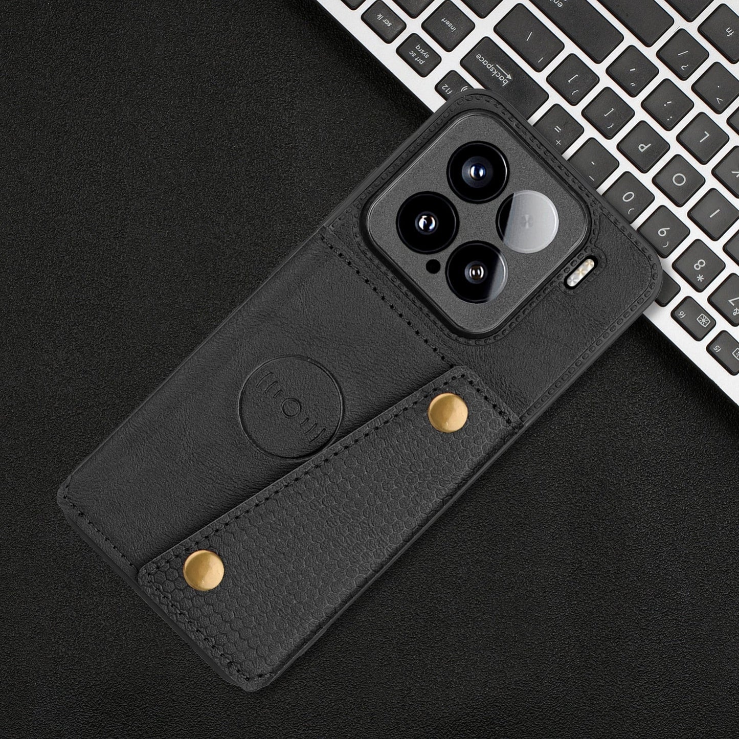 For Xiaomi 15 Double Buckle Card Slots Magnetic Phone Case(Black)