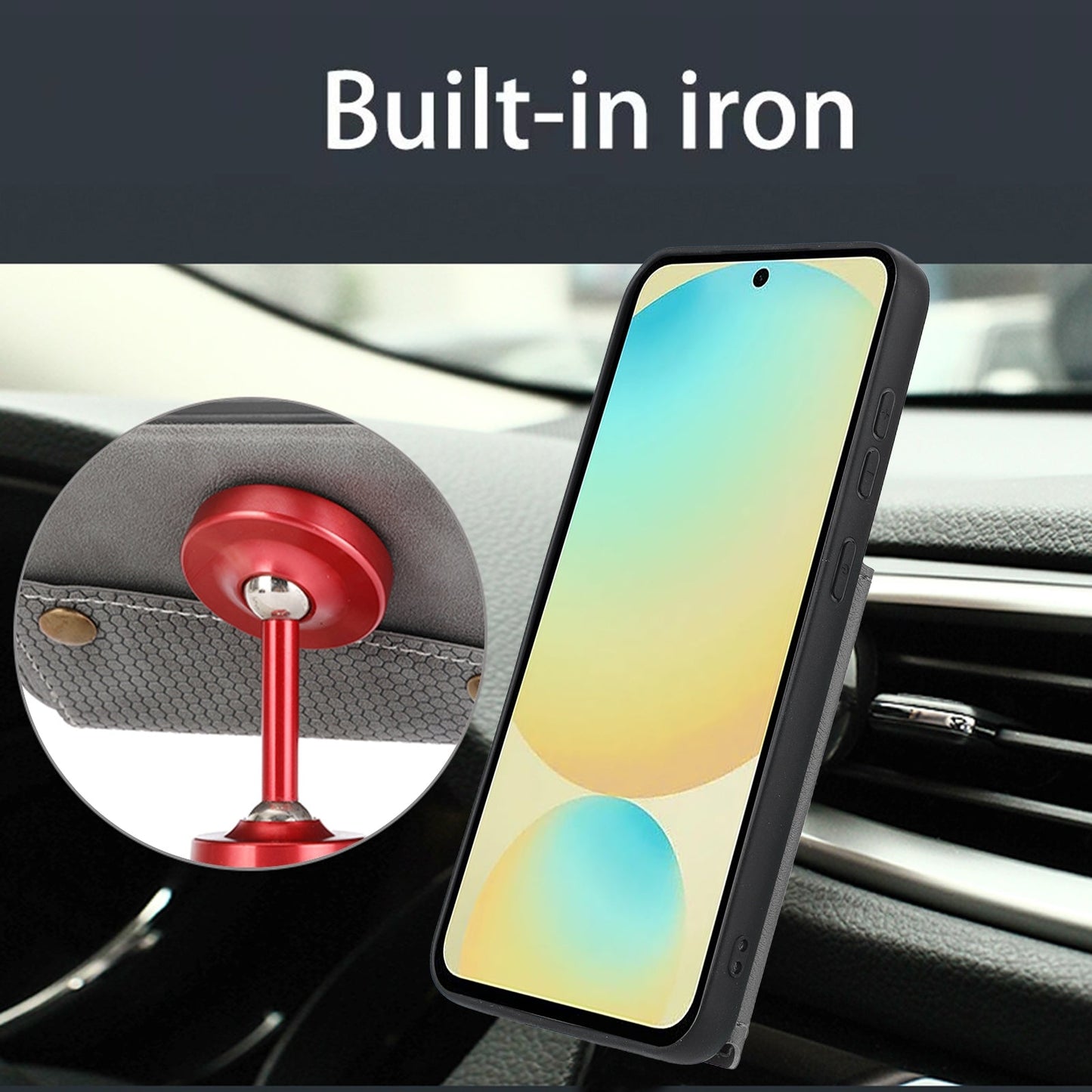 For Xiaomi 15 Double Buckle Card Slots Magnetic Phone Case(Black)