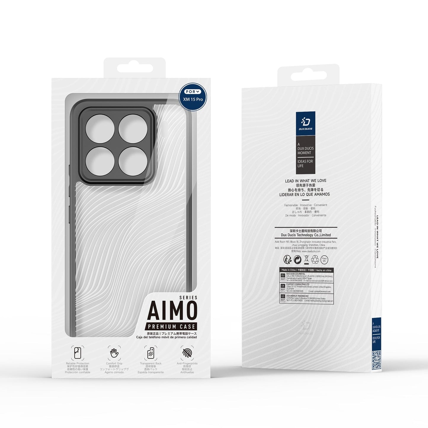 For Xiaomi 15 Pro DUX DUCIS Aimo Series TPU + PC Frosted Feel Phone Case(Black)