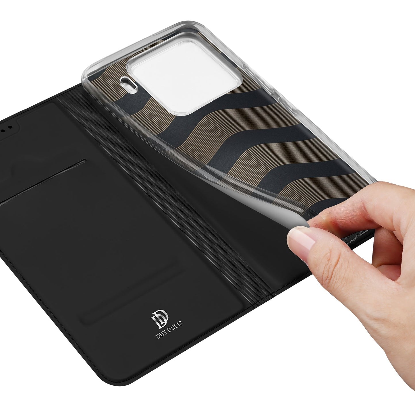 For Xiaomi 15 Pro DUX DUCIS Skin Pro Series Flip Leather Phone Case(Black)