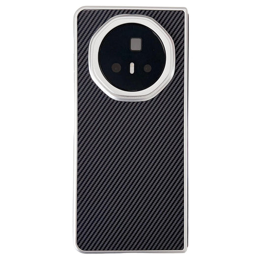 For Honor Magic V3 Carbon Fiber Leather Grain Kevlar Folding Phone Case(Black)