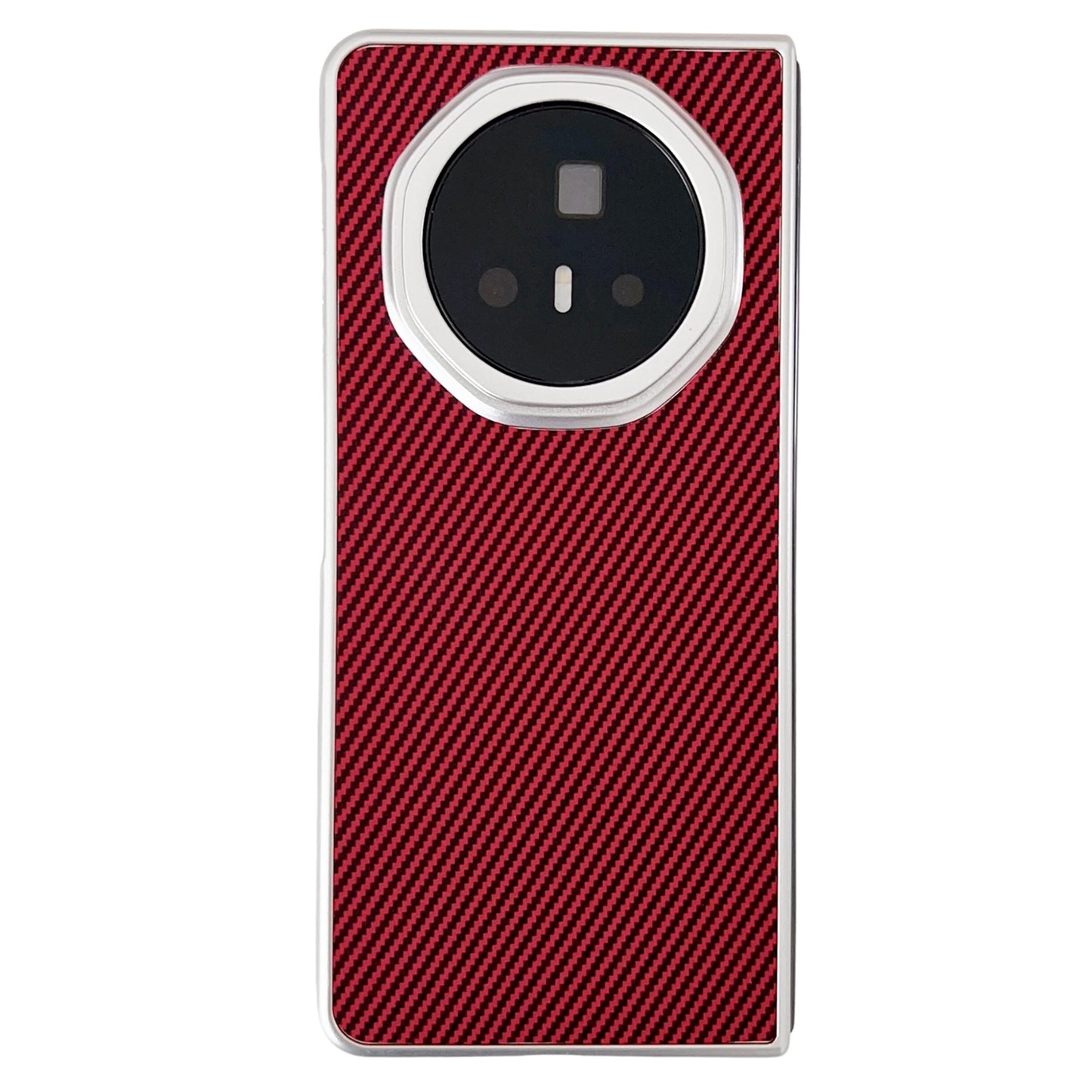 For Honor Magic V3 Carbon Fiber Leather Grain Kevlar Folding Phone Case(Red)