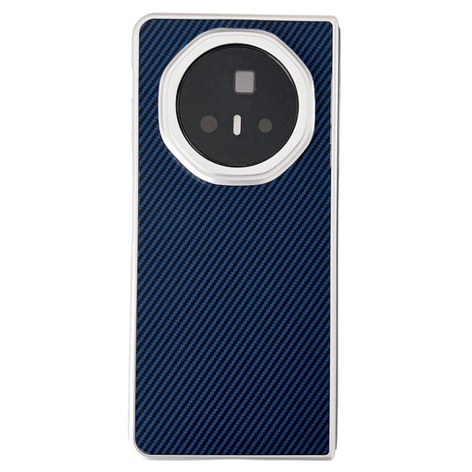 For Honor Magic V3 Carbon Fiber Leather Grain Kevlar Folding Phone Case(Dark Blue)