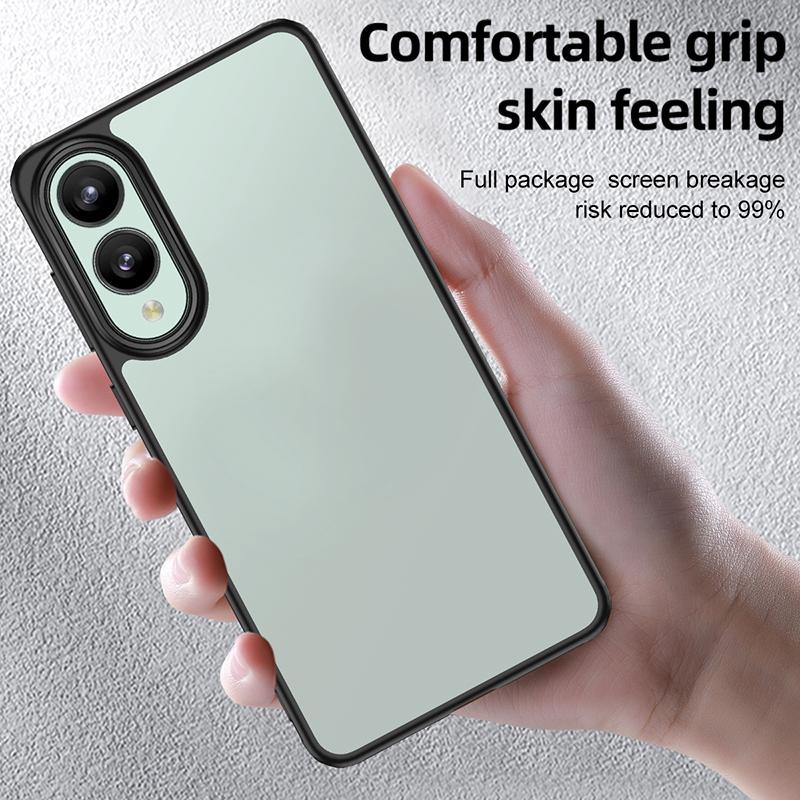 For Samsung Galaxy S25 Edge 5G Armor Clear TPU Hybrid PC Phone Case(Matte Black)