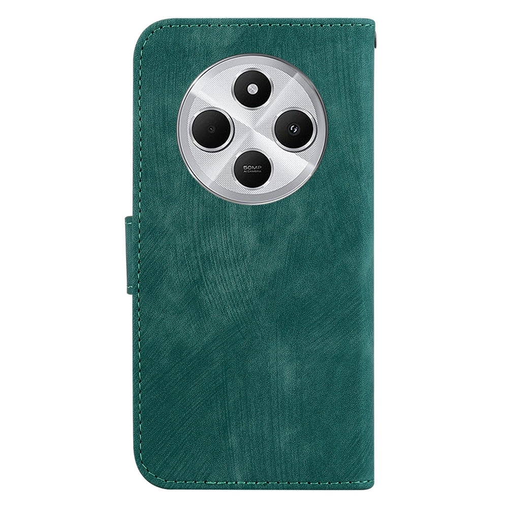 For Redmi 14C 4G Little Tiger Embossed Leather Phone Case(Green)