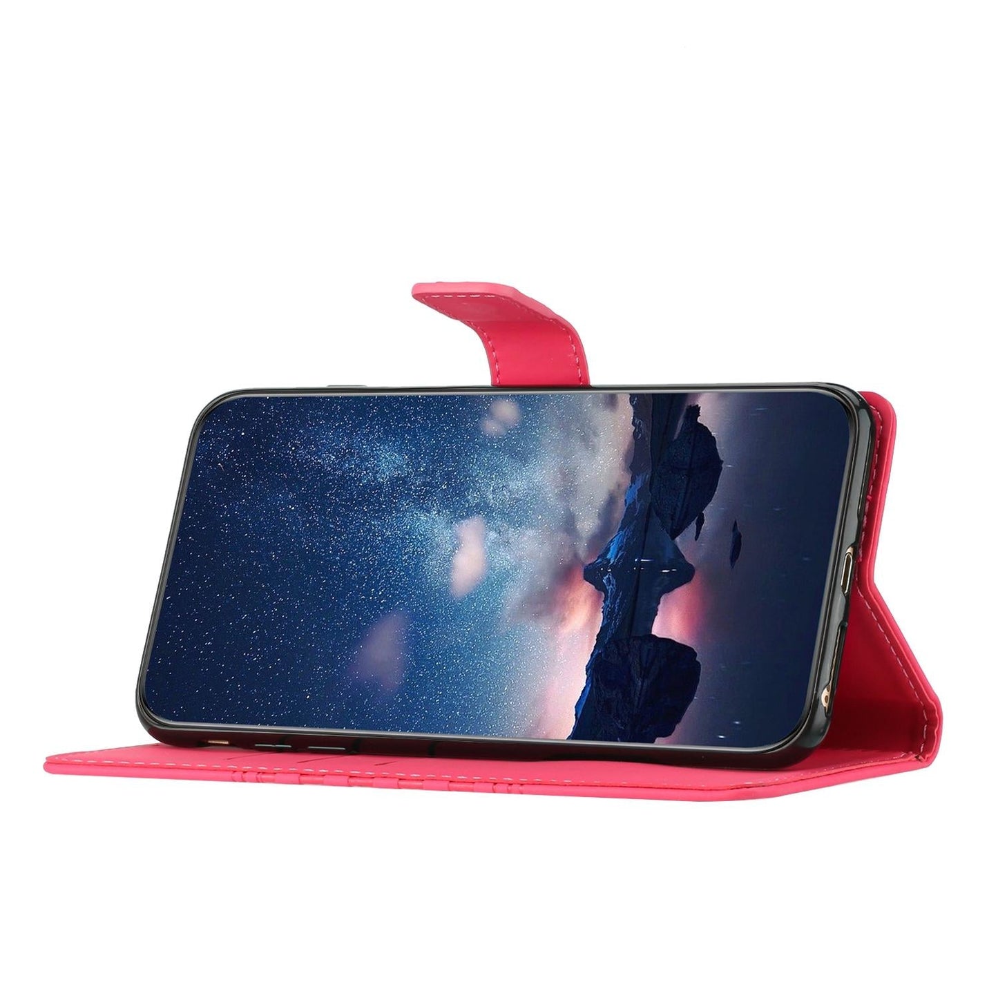 For Samsung Galaxy S25 Edge 5G Diamond Embossed Skin Feel Leather Phone Case(Red)