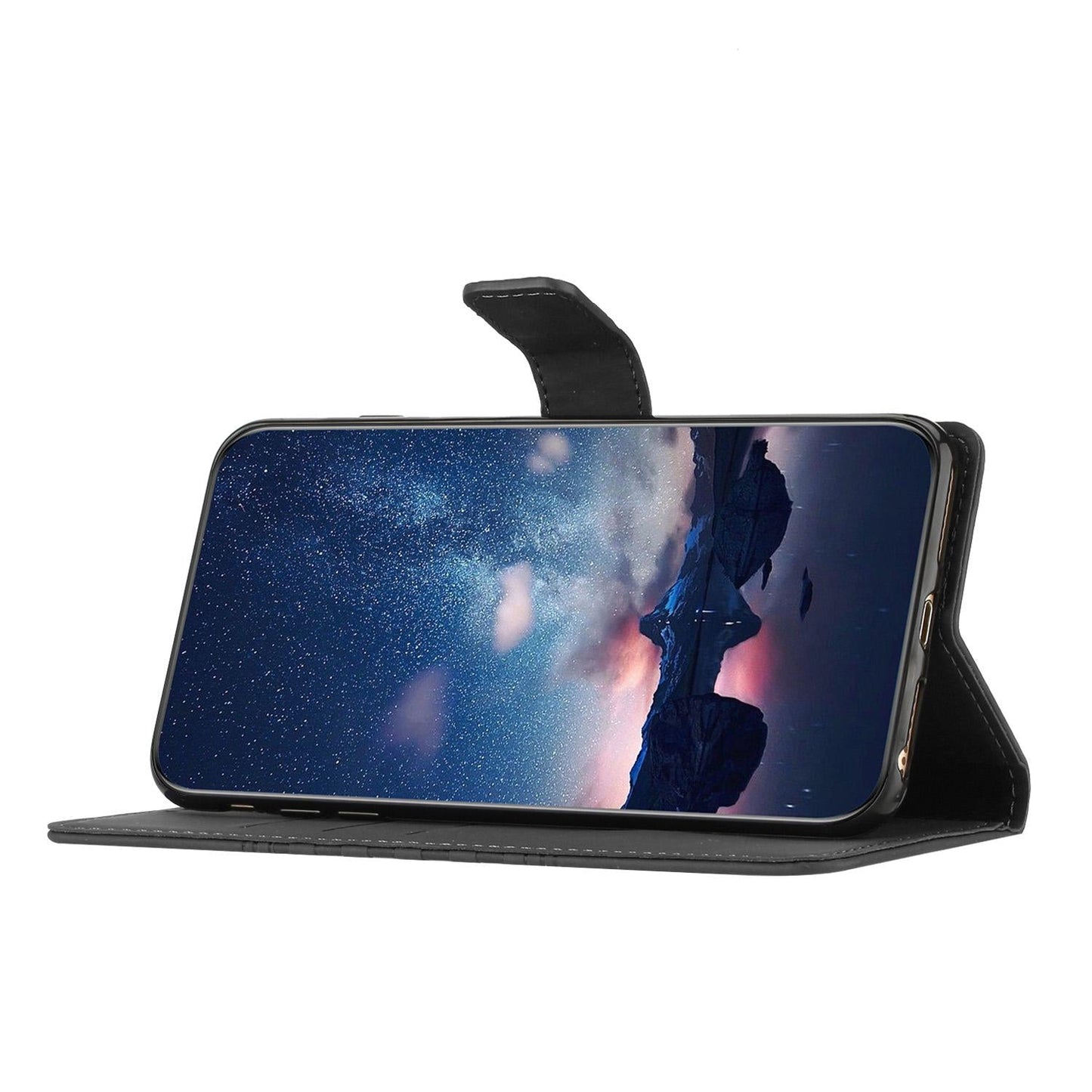 For Samsung Galaxy S25 Edge 5G Diamond Embossed Skin Feel Leather Phone Case(Black)
