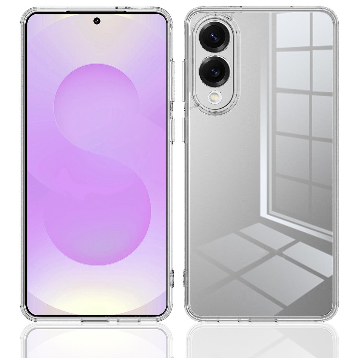 For Samsung Galaxy S25 Edge 5G Scratchproof Acrylic TPU Phone Case(Transparent)