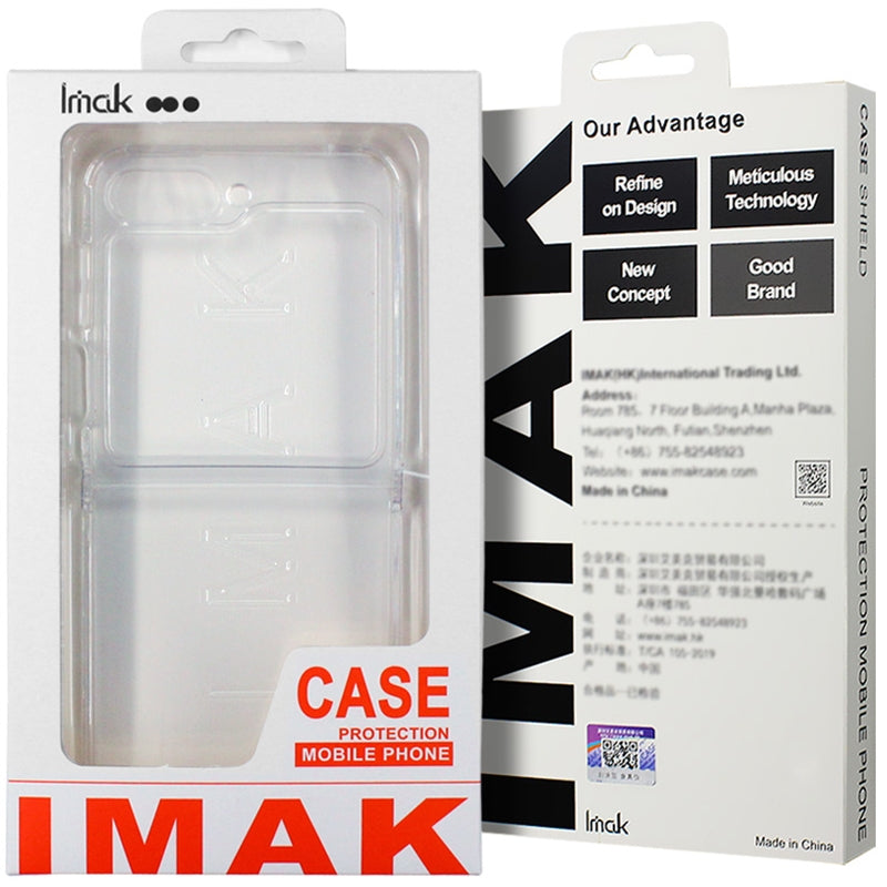 For Motorola Razr 50 Ultra imak UX-6 series All-inclusive Shockproof Airbag TPU Invisible Phone Case(Transparent)