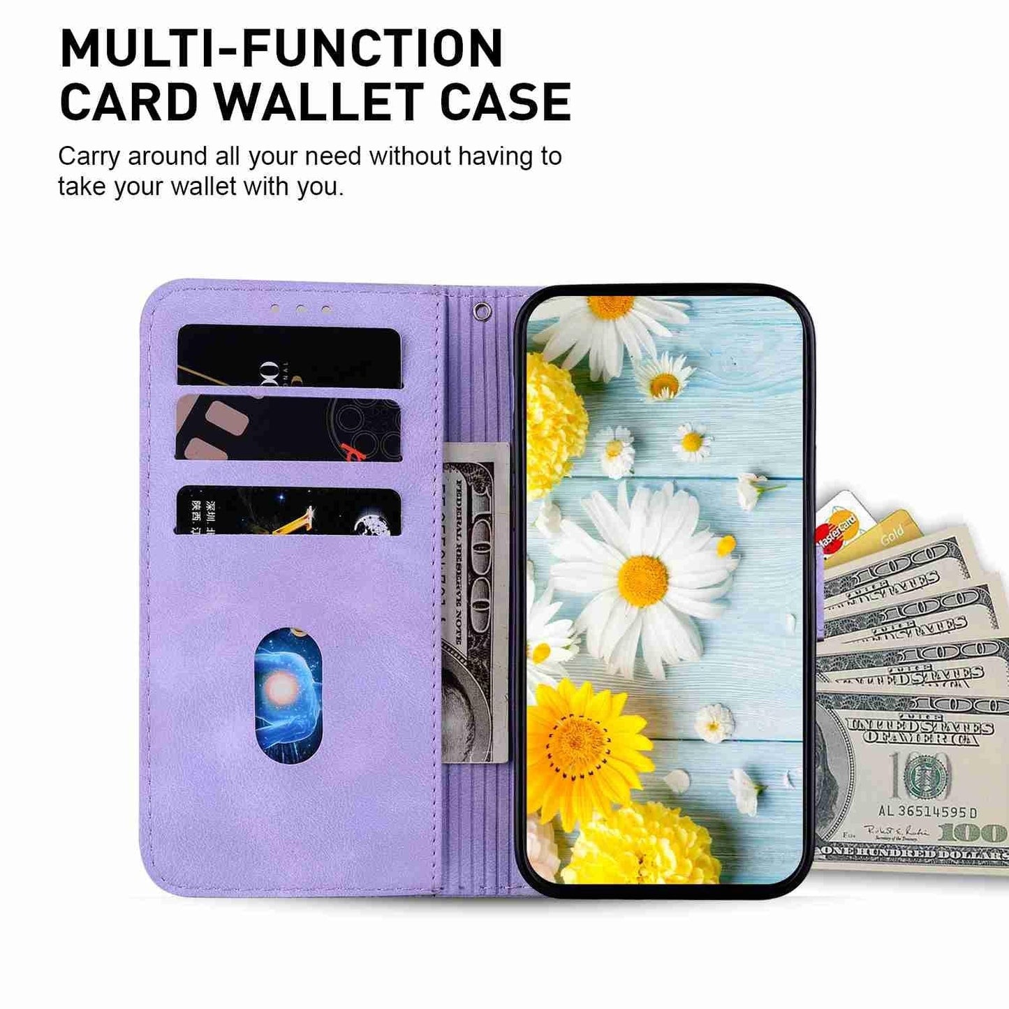 For Samsung Galaxy S25 Edge 5G Lily Embossed Leather Phone Case(Purple)