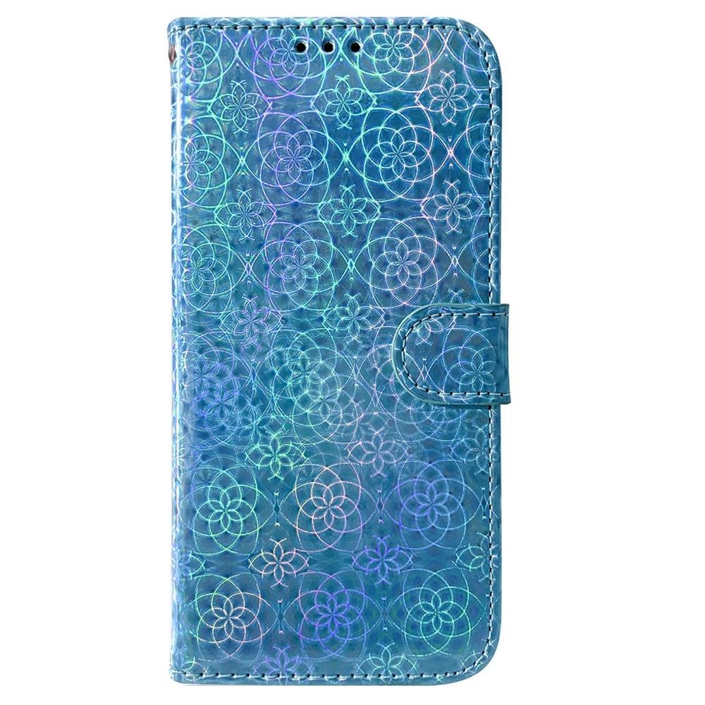 For Samsung Galaxy S25 Edge 5G Colorful Magnetic Buckle Leather Phone Case(Blue)