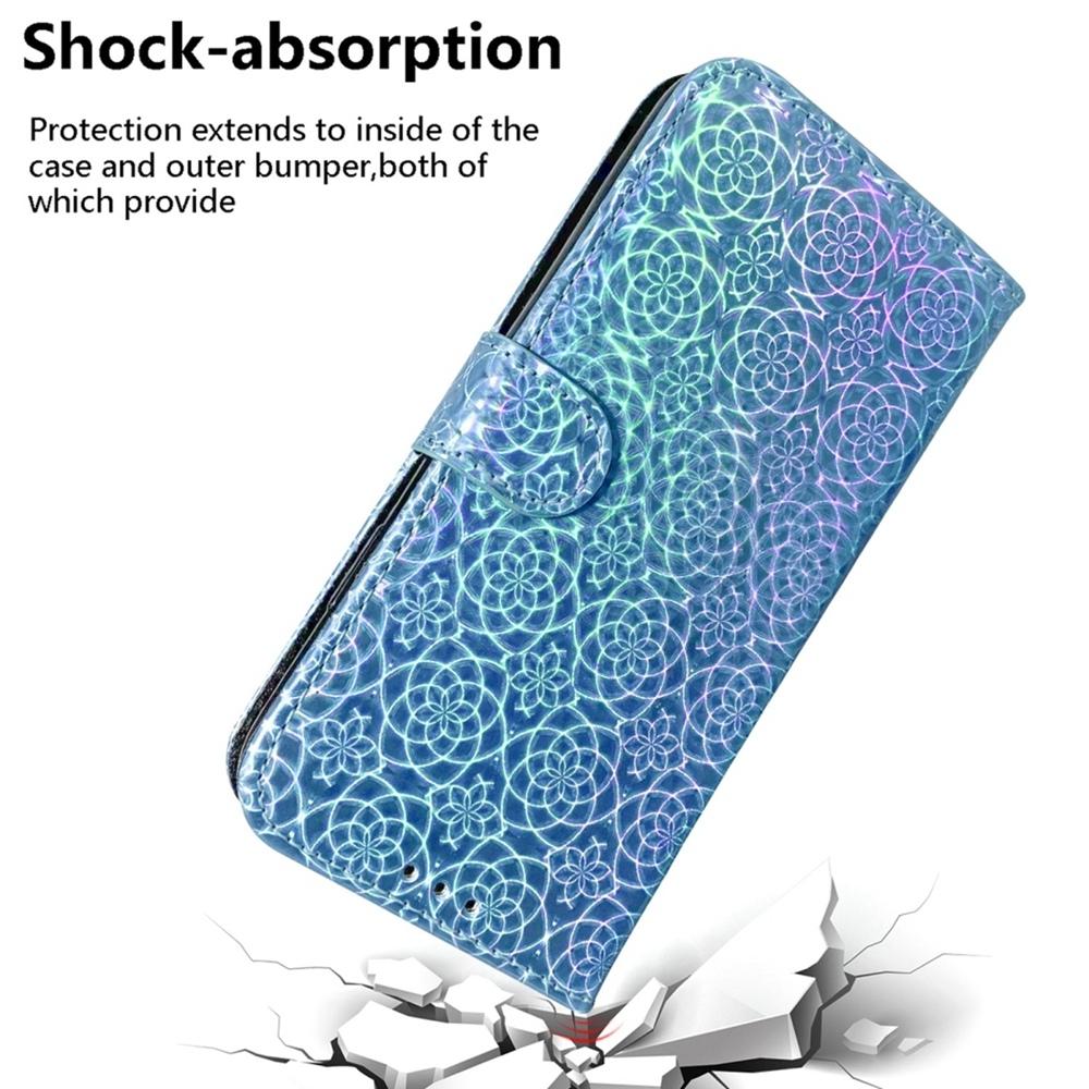 For Samsung Galaxy S25 Edge 5G Colorful Magnetic Buckle Leather Phone Case(Blue)