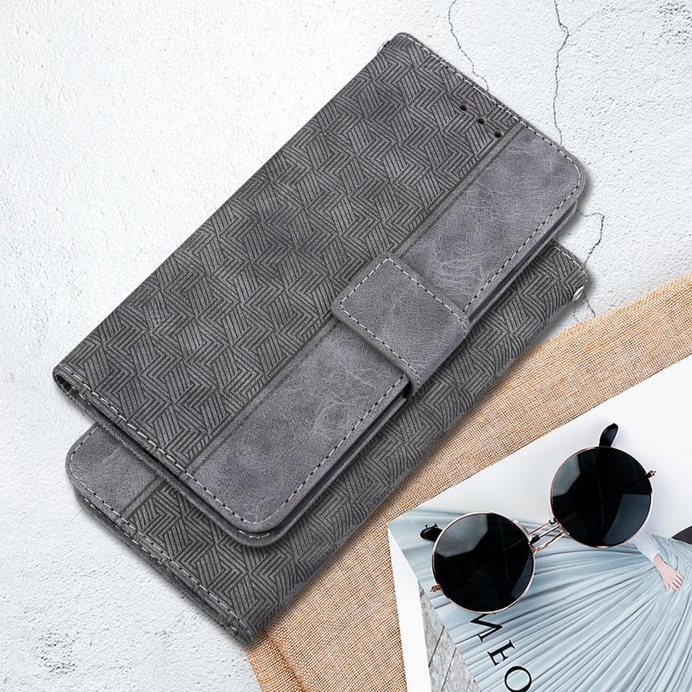 For Samsung Galaxy S25 Edge 5G Geometric Embossed Leather Phone Case(Grey)