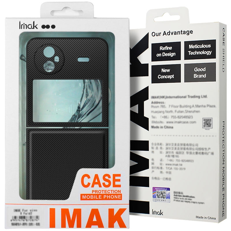For Motorola Razr 50 Ultra / Razr+ 2024 imak Ruiyi Series Carbon Fiber PU + PC Phone Case