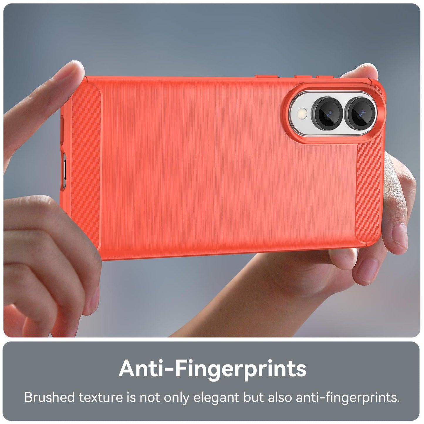 For Samsung Galaxy S25 Edge 5G Carbon Fiber Brushed Texture TPU Phone Case(Red)