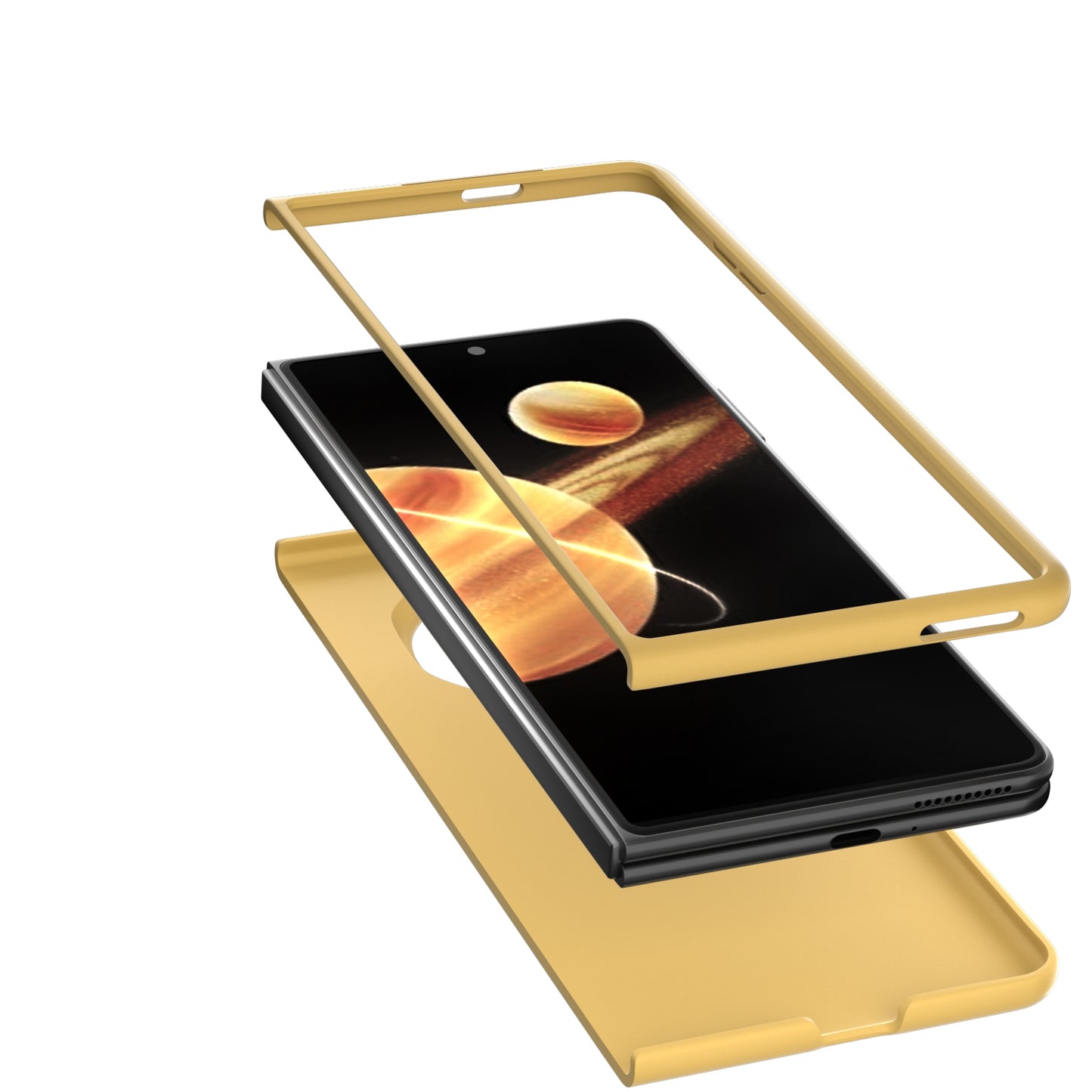 For Honor Magic V3 Skin Feel PC Phone Case(Yellow)