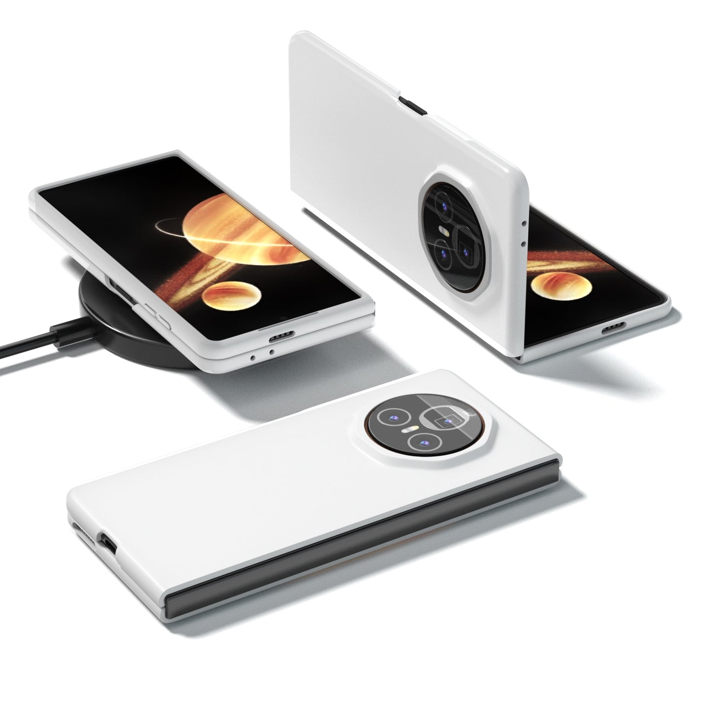 For Honor Magic V3 Skin Feel PC Phone Case(White)