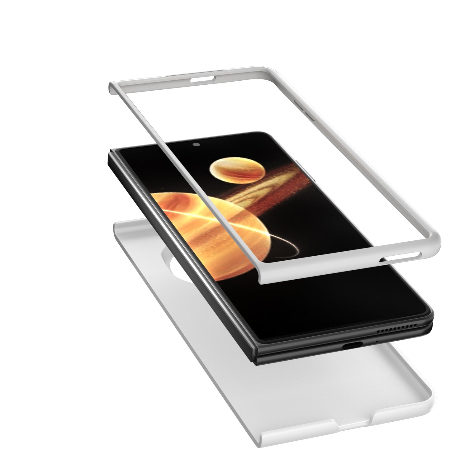 For Honor Magic V3 Skin Feel PC Phone Case(White)