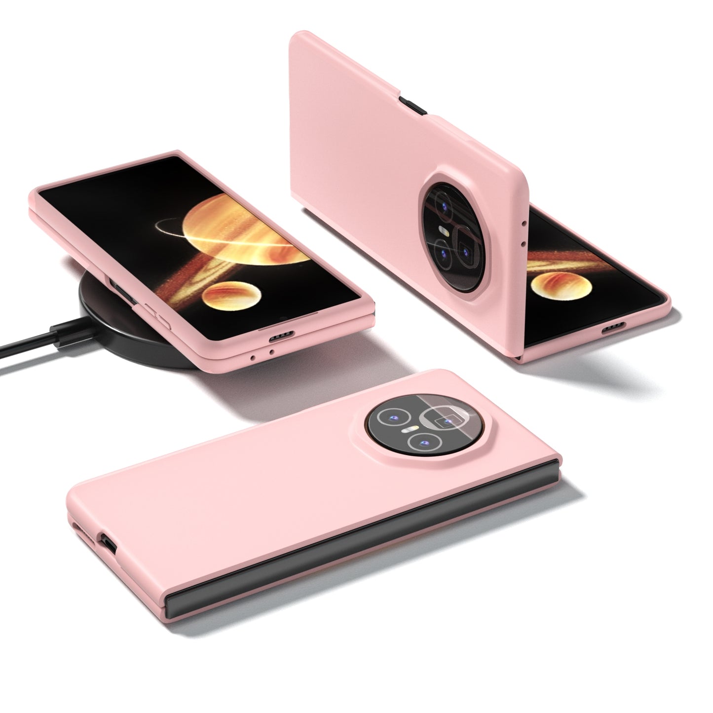 For Honor Magic V3 Skin Feel PC Phone Case(Pink)