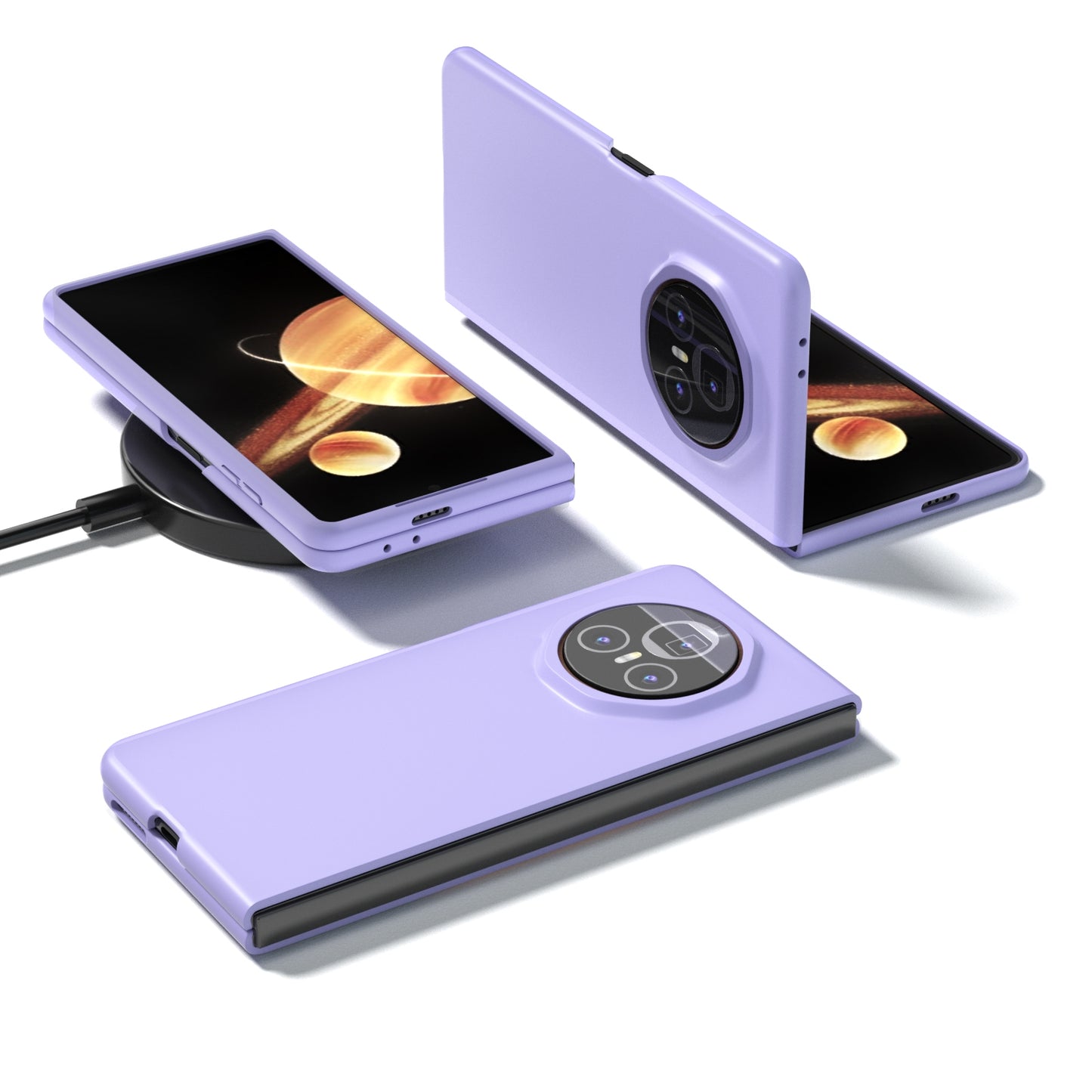 For Honor Magic V3 Skin Feel PC Phone Case(Purple)