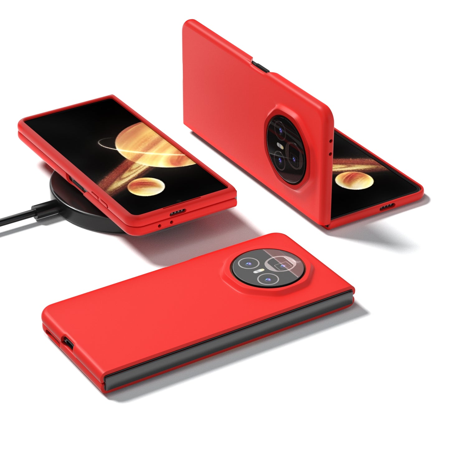 For Honor Magic V3 Skin Feel PC Phone Case(Red)