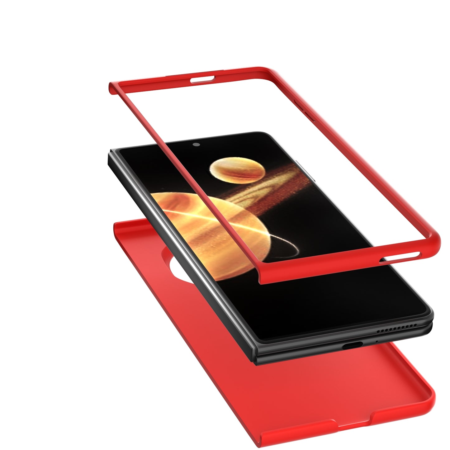 For Honor Magic V3 Skin Feel PC Phone Case(Red)