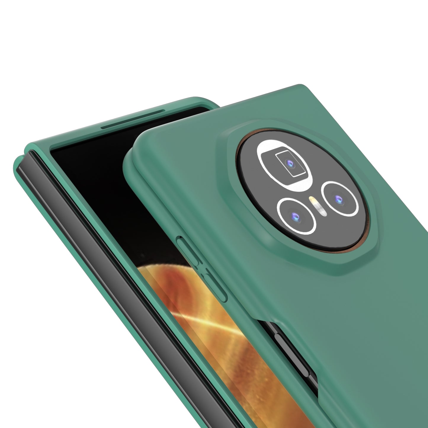 For Honor Magic V3 Skin Feel PC Phone Case(Deep Green)