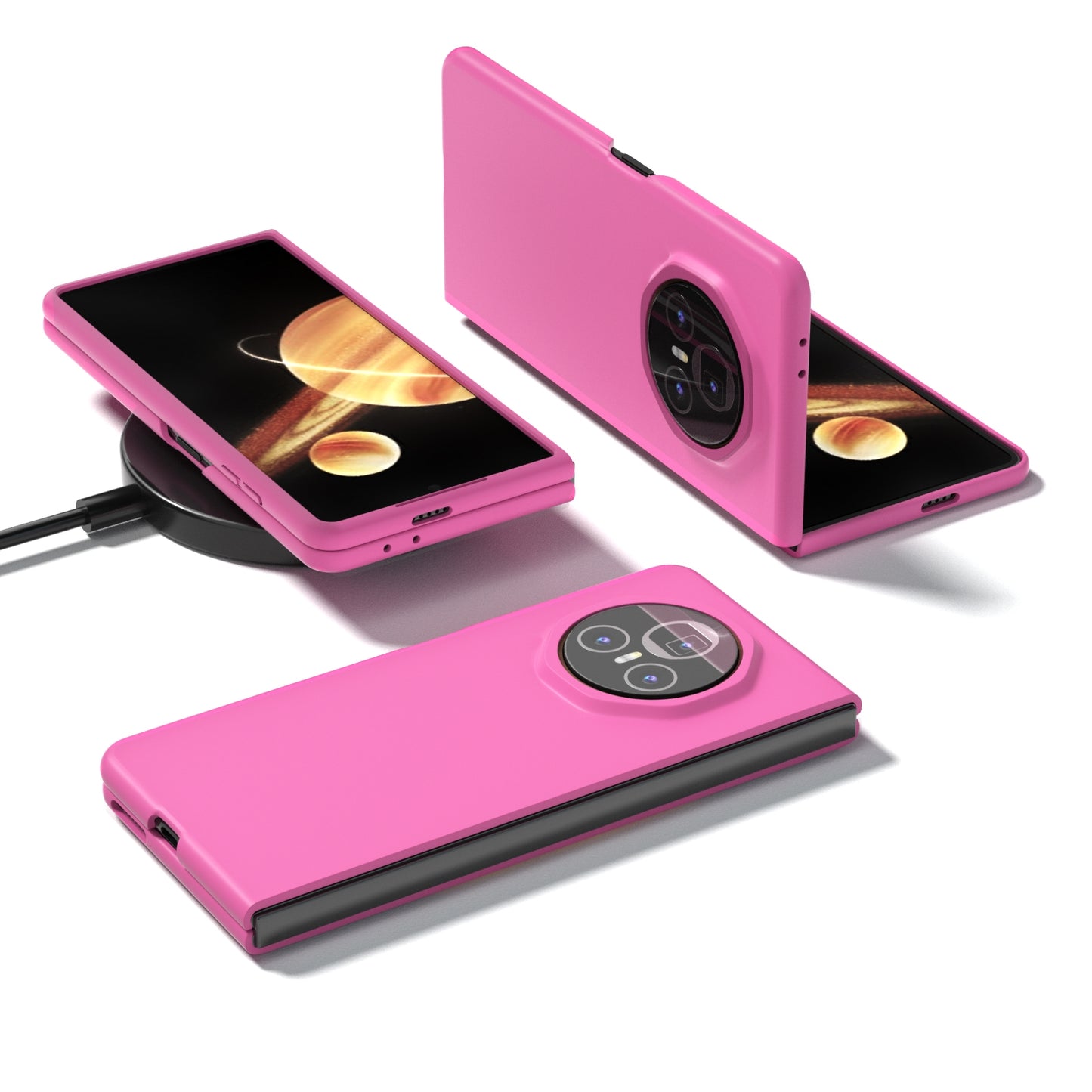 For Honor Magic V3 Skin Feel PC Phone Case(Rose Red)