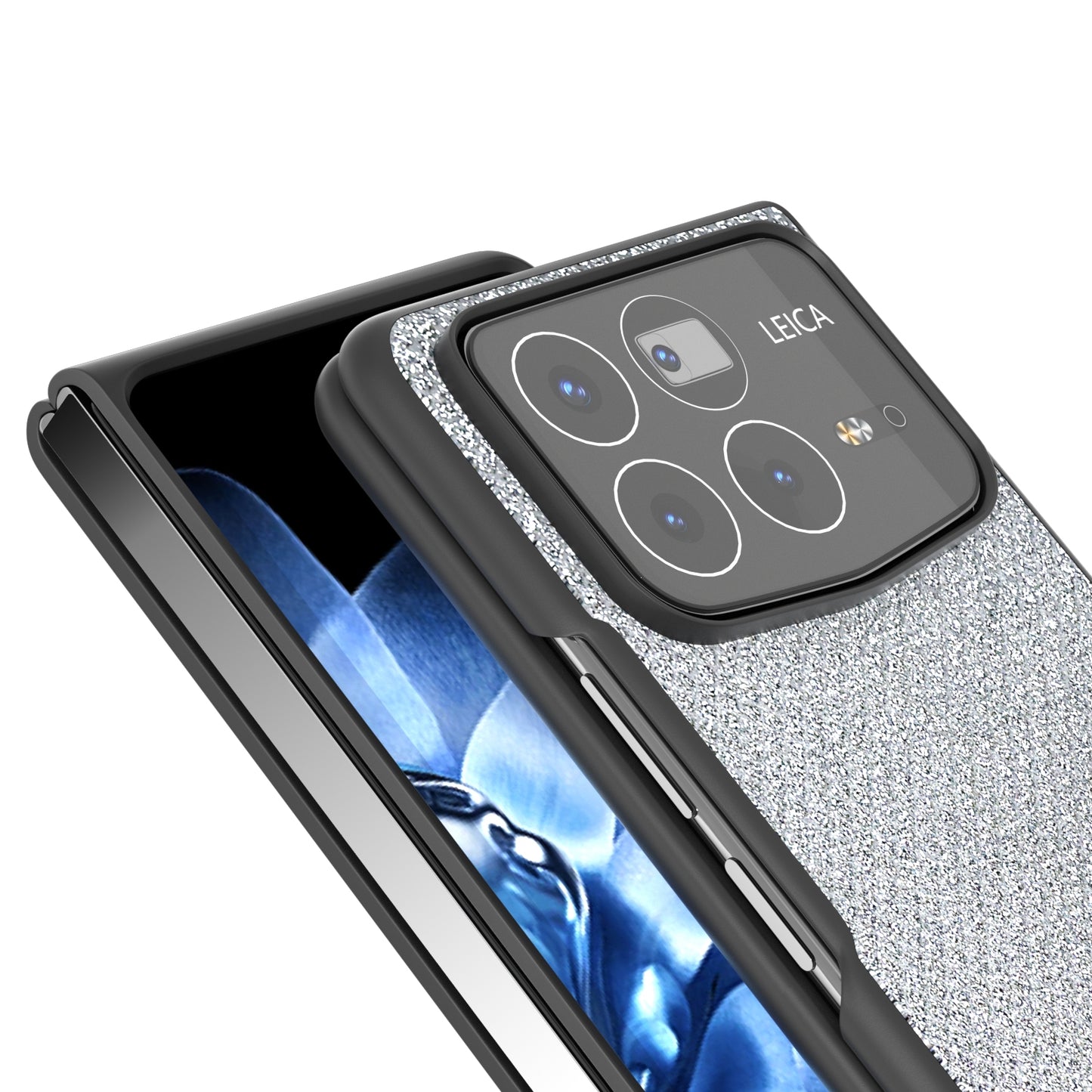 For Xiaomi Mix Fold 4 Diamond Frame Edge Full Coverage Phone Case(Jewel Silver)