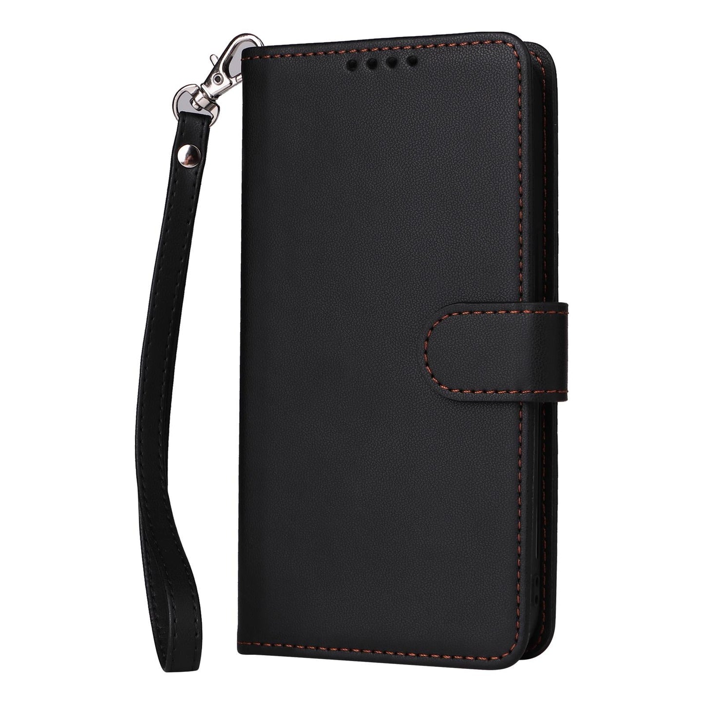 For Samsung Galaxy S25 Edge 5G BETOPNICE BN-005 2 in 1 Detachable Imitate Genuine Leather Phone Case(Black)
