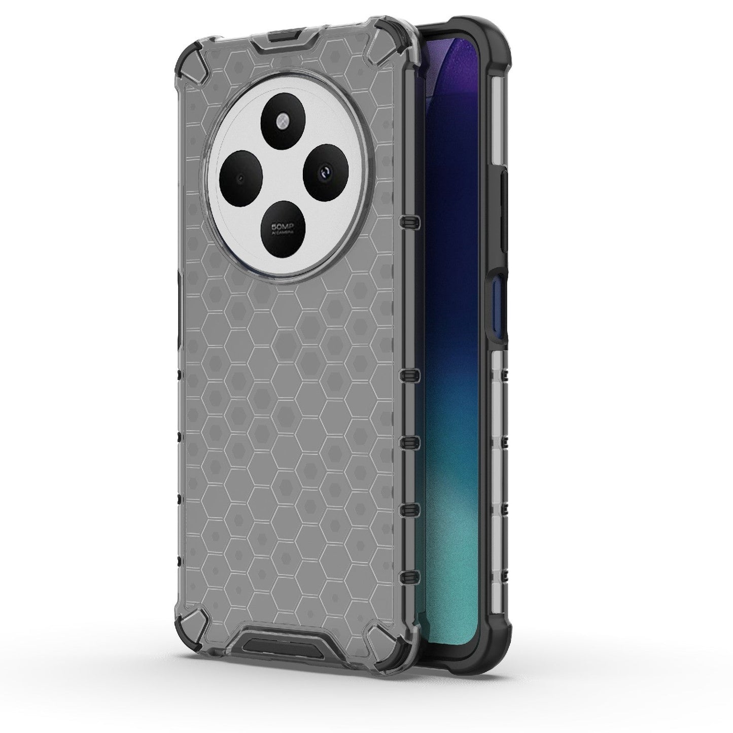 For Redmi 14C 4G Honeycomb Shockproof Phone Case(Black)