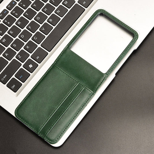 For Motorola Razr 50 Ultra Skin Feel Card Slot Leather Phone Case(Green)