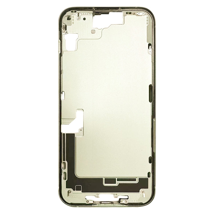 For iPhone 15 Middle Frame Bezel Plate with Side Keys + Card Tray, Version:US Version(Yellow)