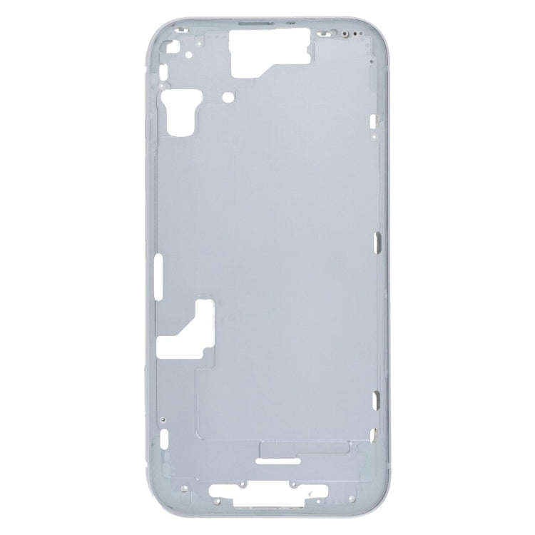For iPhone 15 Middle Frame Bezel Plate with Side Keys + Card Tray, Version:US Version(Blue)