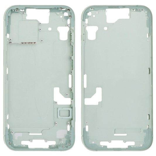 For iPhone 15 Middle Frame Bezel Plate with Side Keys + Card Tray, Version:CE EU Version(Green)