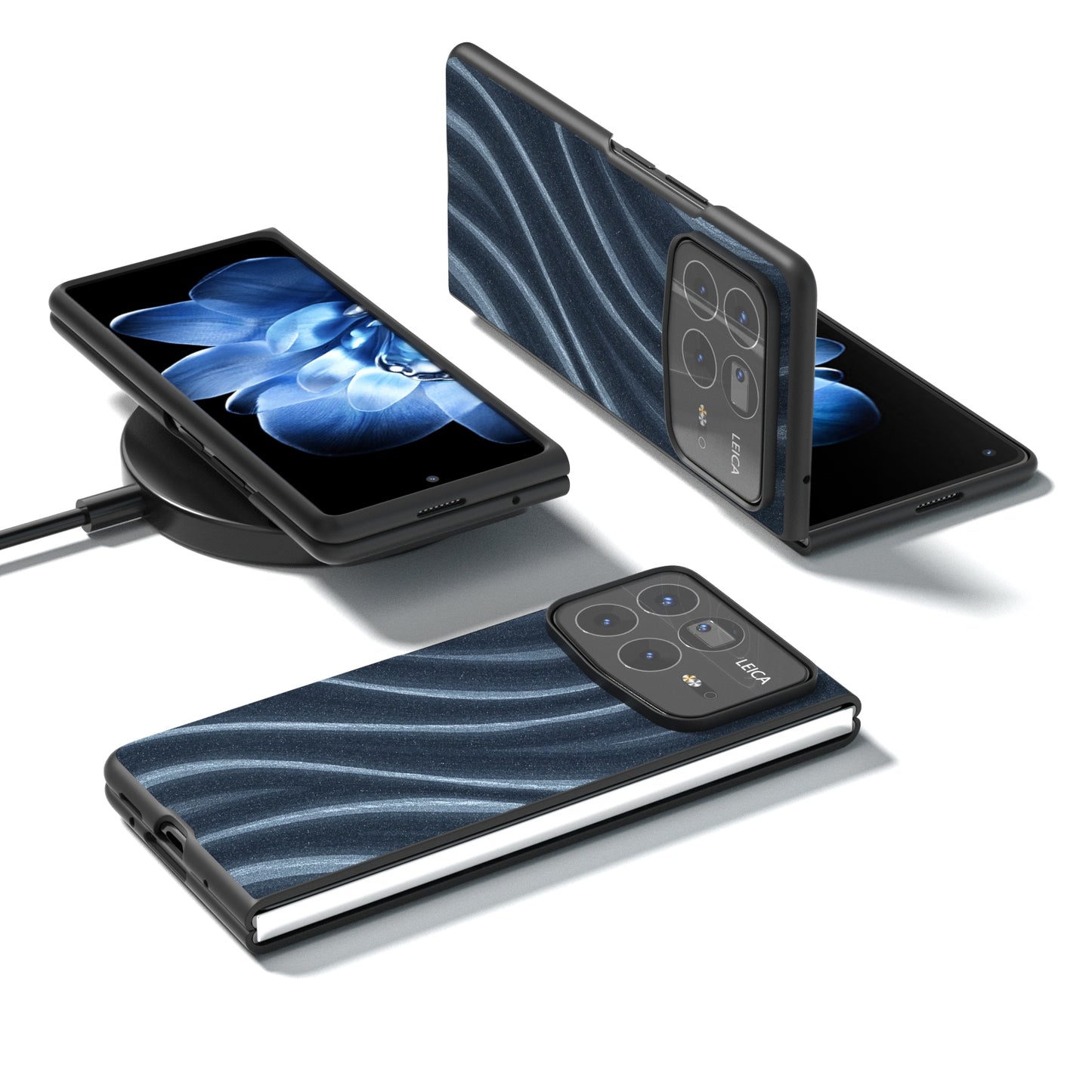 For Xiaomi Mix Fold 4 Galactic Pattern Protective Phone Case(Blue)