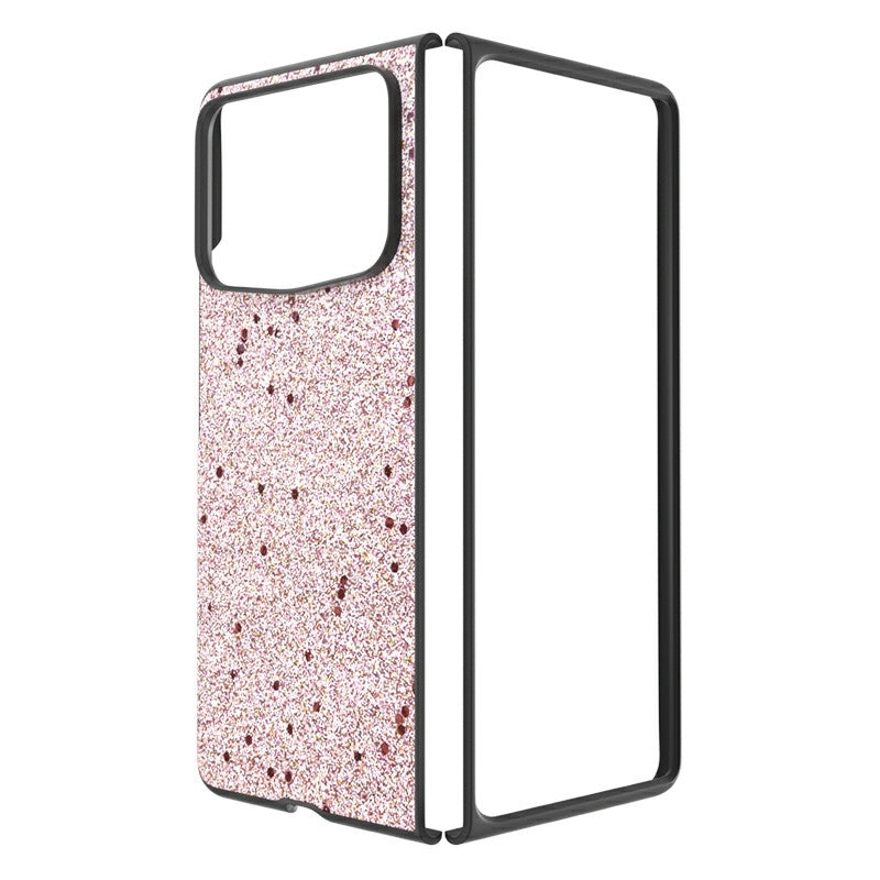 For Xiaomi Mix Fold 4 Glitter Full Coverage PU + PC Phone Case(Pink)