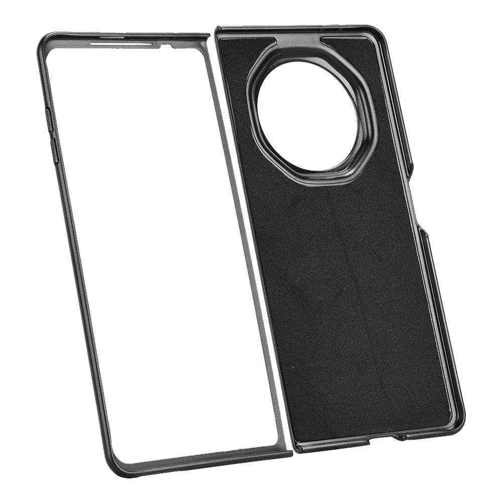 For Honor Magic V3 Crocodile Texture Back Cover Phone Case(Black)