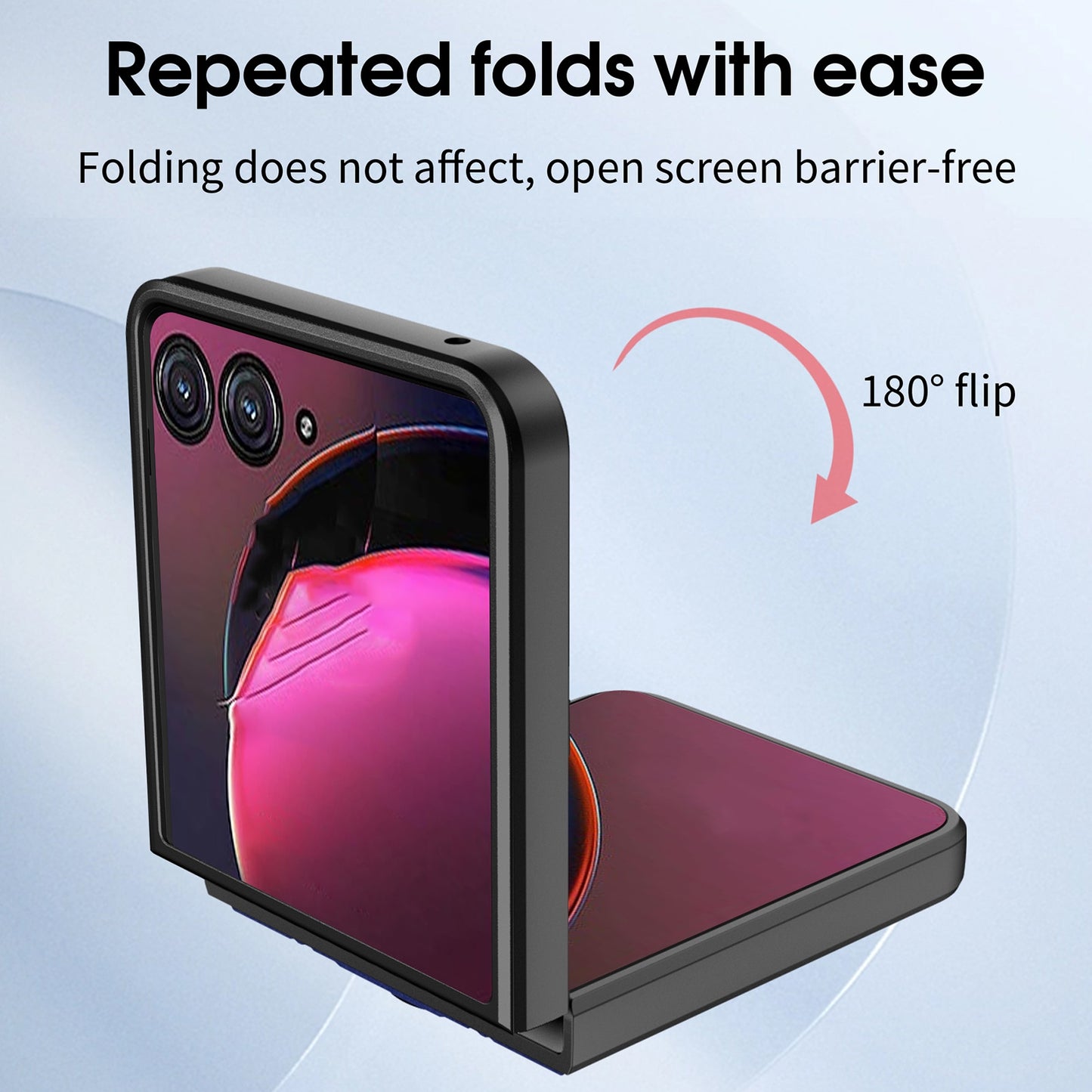 For Motorola Razr 50 Ultra Magnetic Holder TPU+PC Phone Case(Black)