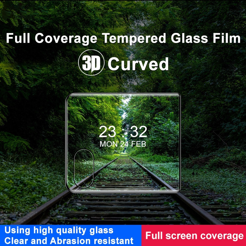 For Motorola Razr 50 Ultra imak 3D Curved Full Rear Screen Tempered Glass Film
