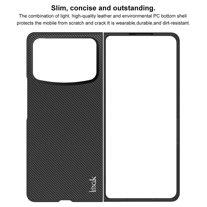 For Xiaomi Mix Fold 4 imak Ruiyi Series Carbon Fiber PU + PC Phone Case