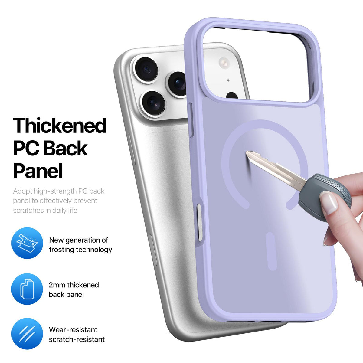 Compatible with iPhone 18 Pro Max & 17 Pro Max DUX DUCIS Yind Series MagSafe TPU Dual-Layer PC Phone Case - Light Purple