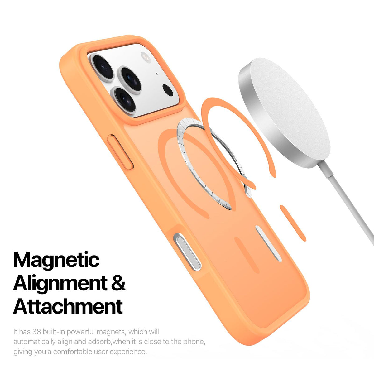 Compatible with iPhone 18 Pro Max & 17 Pro Max DUX DUCIS Yind Series MagSafe TPU Dual-Layer PC Phone Case - Orange