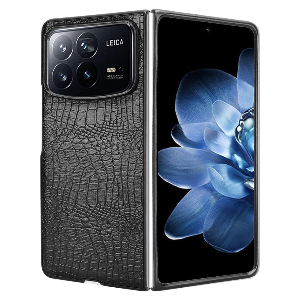 For Xiaomi Mix Fold 4 Crocodile Texture Back Cover Phone Case(Black)