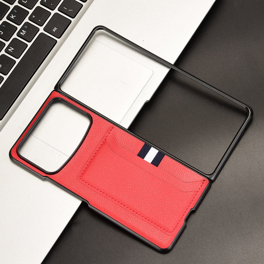 For Xiaomi Mix Fold 4 Litchi Texture Card Slots Back Cover Phone Case(Red)