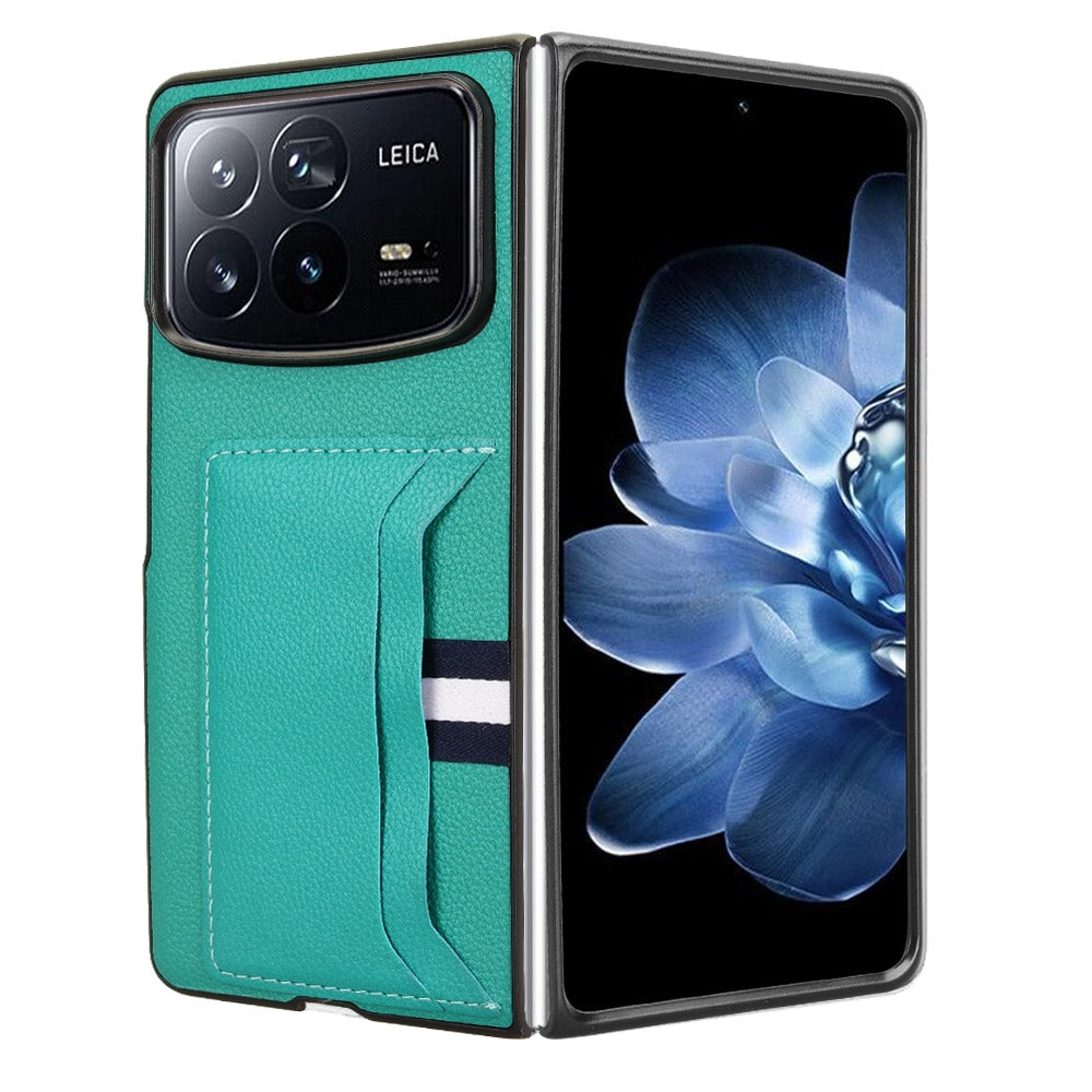For Xiaomi Mix Fold 4 Litchi Texture Card Slots Back Cover Phone Case(Green)