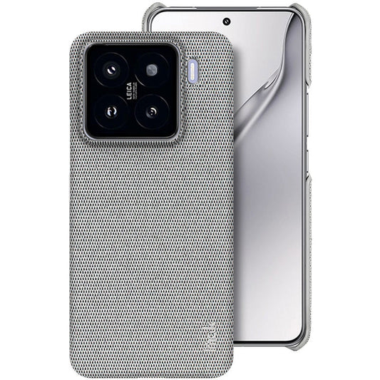 For Xiaomi 15 imak Ruiyi Series Cloth Texture PU + PC Phone Case(Light Grey)